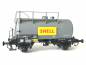 Preview: Kiss 266100 Spur 1 Kesselwagen Tankwagen Shell grau Messing wie neu