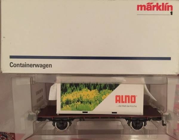 Märklin Spur 1 Güterwaggon Containerwagen Alno Originalverpackung