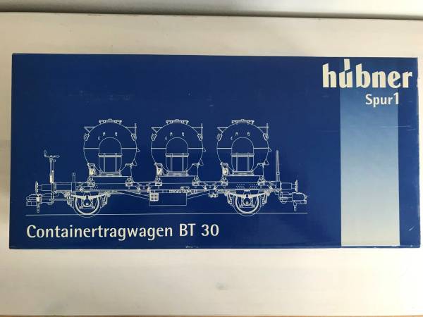Hübner 2253-2-3-4 Spur 1 Containerwagen BT 30 Neu für Märklin 1