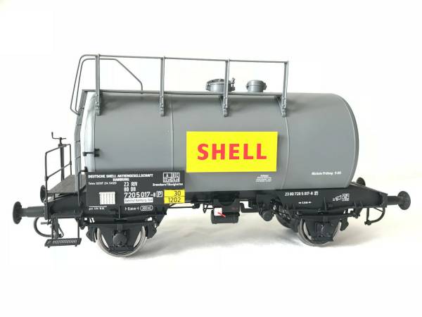 Kiss 266100 Spur 1 Kesselwagen Tankwagen Shell grau Messing wie neu