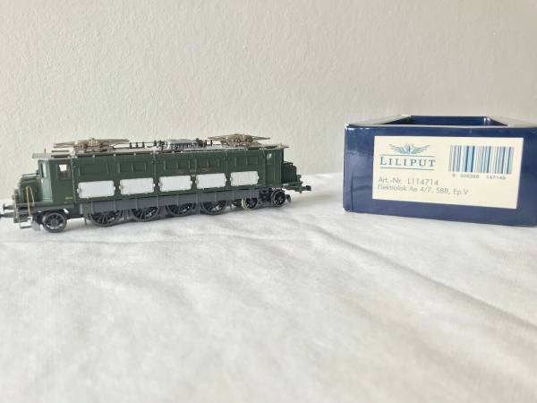 Liliput L114714 H0 Elektrolokomotive Ae 4/7 Gleichstrom DC Neuzustand 1