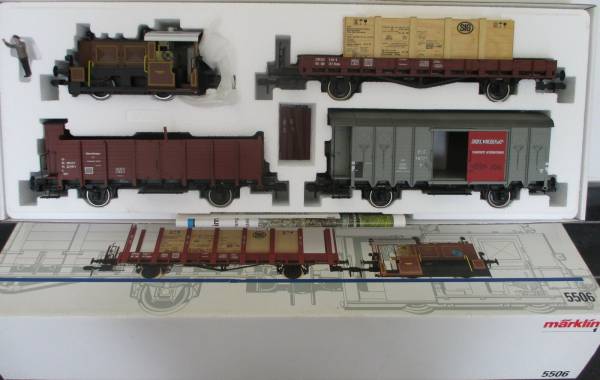 Märklin 5506 Spur 1 Güterzug Set Dampflok Waggon wie neu OVP