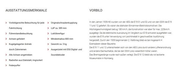 Kiss Spur 0 E-Lok E 18 verschiedene Varianten neu für Wunder Lenz
