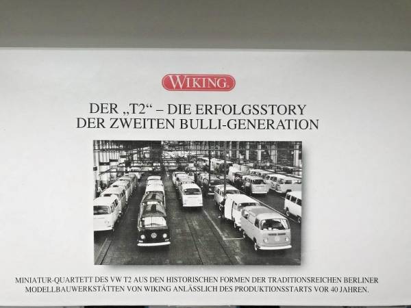 Wiking  9905348 Set Der Bulli T2 die Erfolgsstory VW Bus neu 1