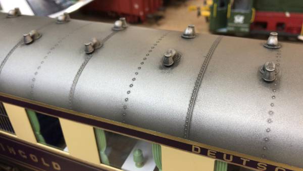KM1 Spur 1 Rheingold Zugset Wagen 5-teilig mit Becasse Alterung Neuzustand Originalverpackung