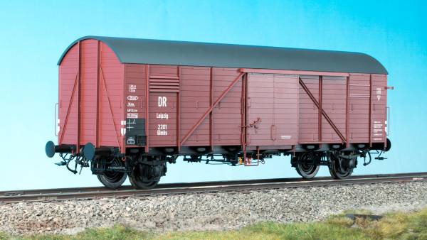 Preview: KM1 203701 Spur 1 Güterwagen DR Glhs Leipzig limitierte Auflage Messing NEM neu