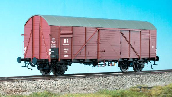 Preview: KM1 203702 Spur 1 Güterwagen Glhs Leipzig limitierte Auflage Messing NEM neu DR
