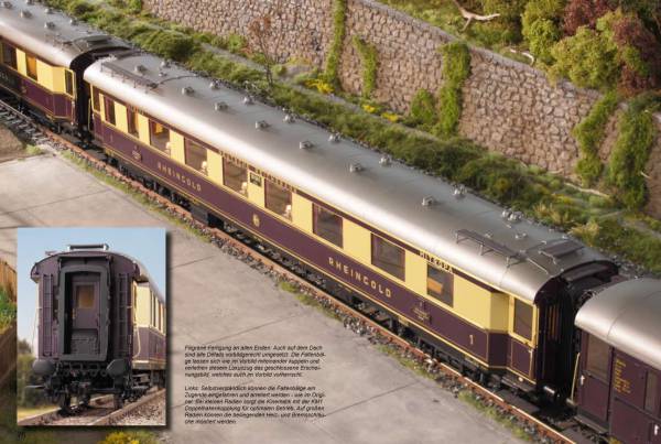 KM1 Spur 1 Rheingold Zugset Wagen 5-teilig mit Becasse Alterung Neuzustand Originalverpackung