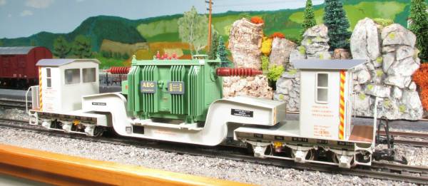 Magnus Tiefladewagen mit Trafo Modellbahn