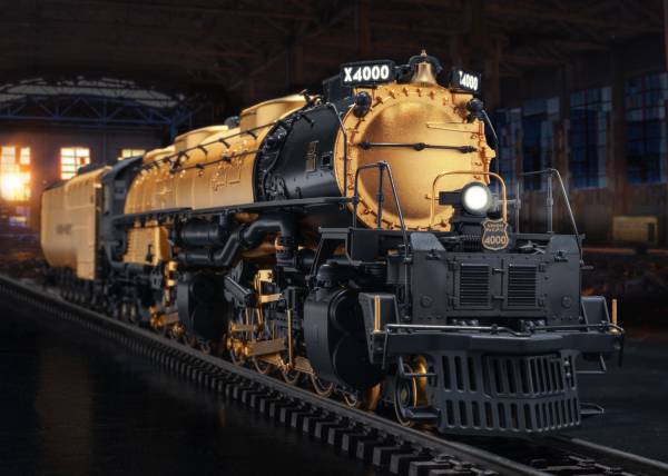 Märklin Big Boy 39400 Spur H0 Dampflokomotive Reihe 4000 24k gold limitiertes Sondermodell