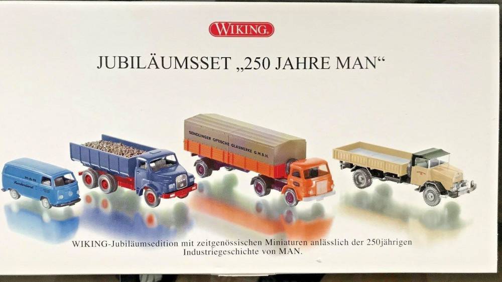 Wiking 09906258 Jubiläumsset 250 Jahre MAN LKW VW Transporter neu 1