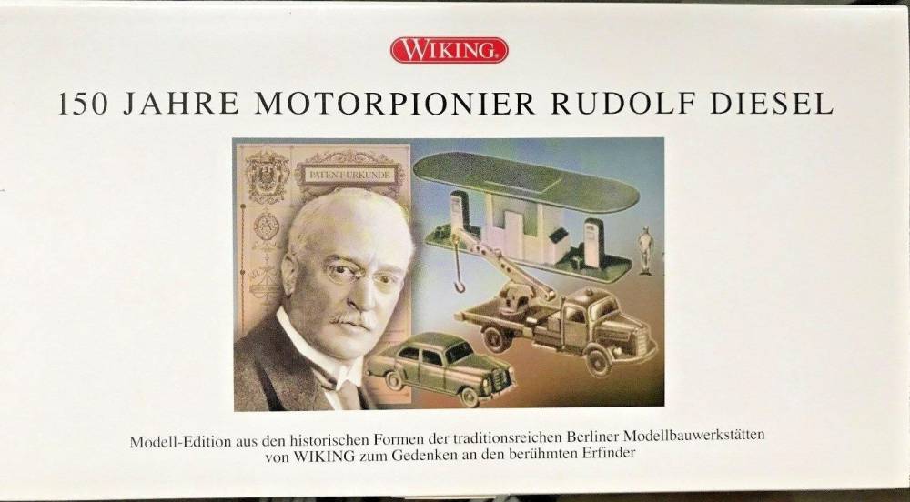 Wiking 09905950 150 Jahre Motorpionier Rudolf Diesel LKW Mercedes Büssing neu