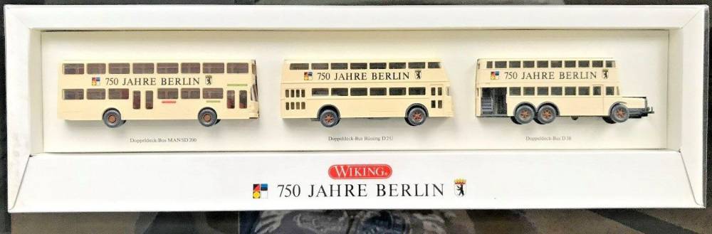 Wiking 750 Jahre Berlin Bus Doppelbeck-Bus neu