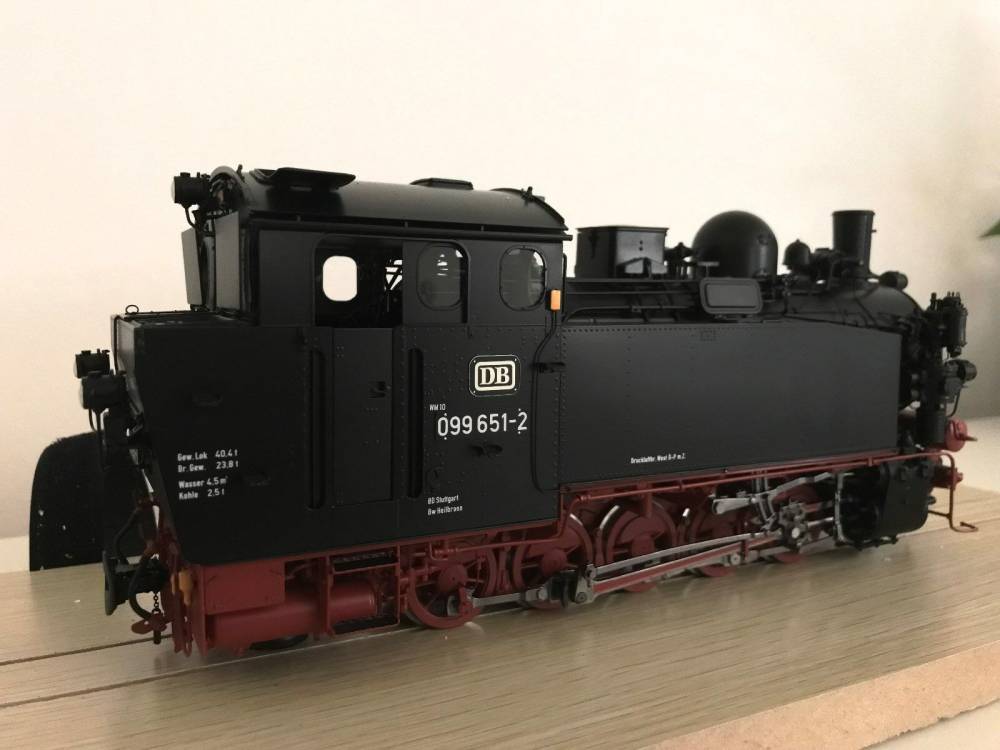 KM1 BR 099 651-2 VIk Schmalspur Dampflok 109926 Messing neu mit Sound OVP 5