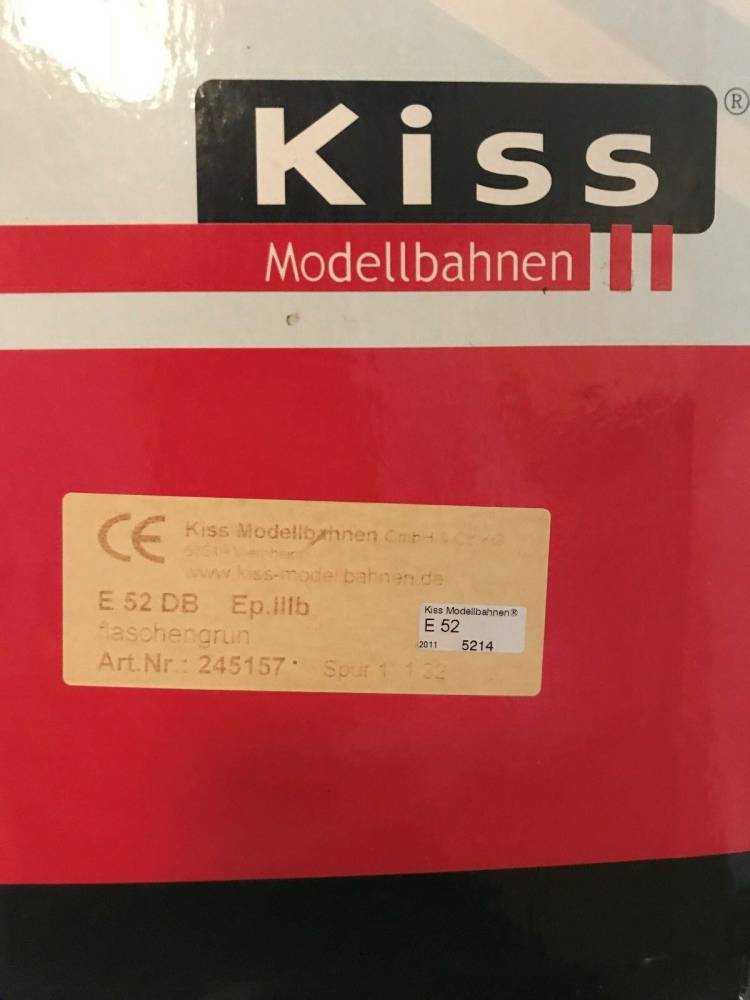 Kiss Spur 1 E-Lok BR E52 EP 4a 245158 digital Sound OVP für Märklin KM1 7