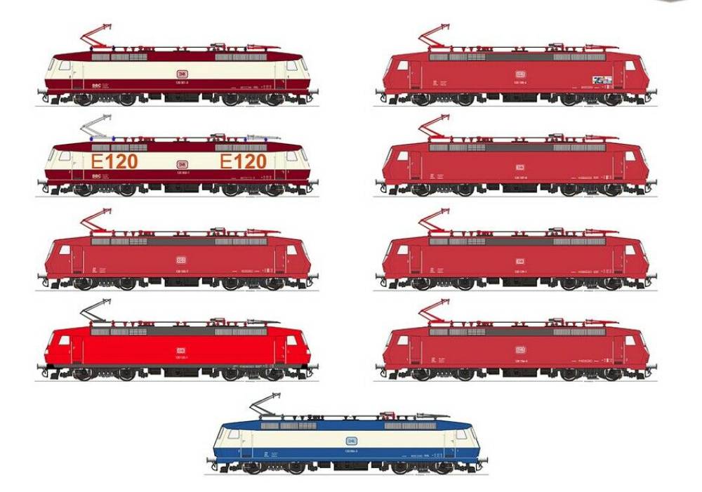 Kiss BR 120 Spur 1 E-Lok  digital  ESU Sound verschiedene Varianten für KM1 4
