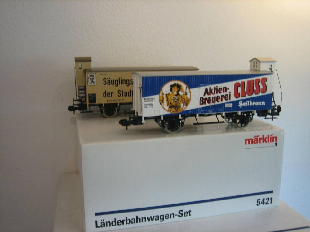 Märklin Spur 1 5421 Güterwaggon Set Länderbahn Wagen Set Neuzustand OVP