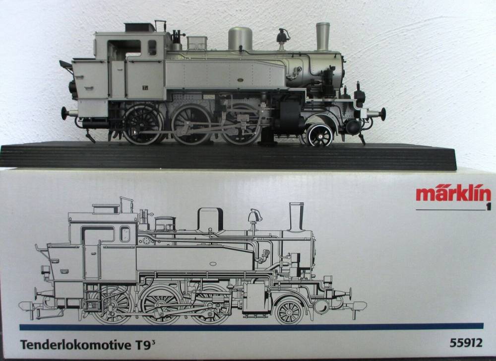 Märklin 55912 Spur 1 Dampflok BR T9.3 der KPEV, 1'C silberne Jubiläumsedition