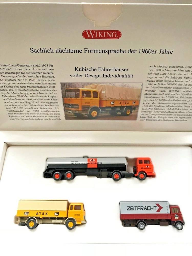 Wiking 099079 Freie Fahrt die Kubischen kommen LKW Mercedes-Benz neu