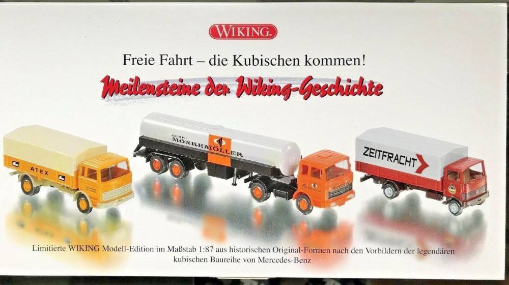 Wiking 099079 Freie Fahrt die Kubischen kommen LKW Mercedes-Benz neu 1