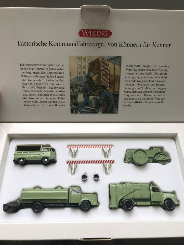 Wiking  9905552 Set Die Wirtschaftswunderjahre auf deutschen Bauhöfen neu 1