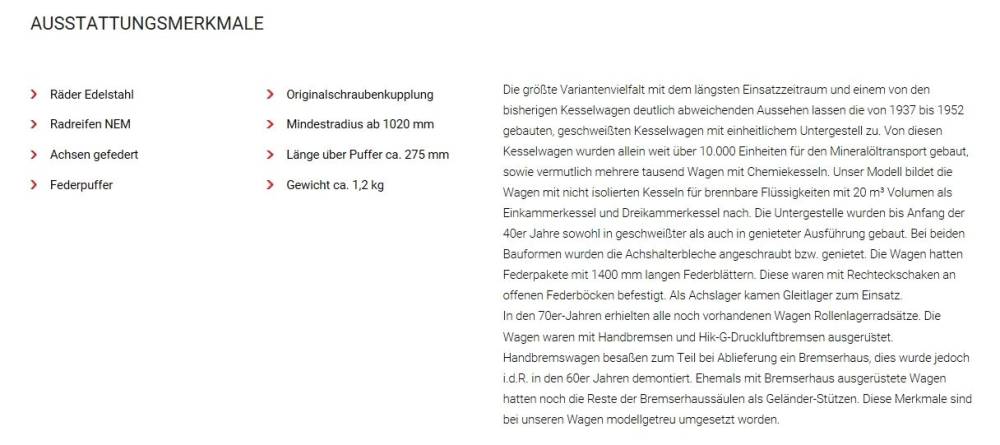 Kiss Spur 1 Kesselwagen 1-Kammer Tankwagen verschiedene Varianten zur Auswahl