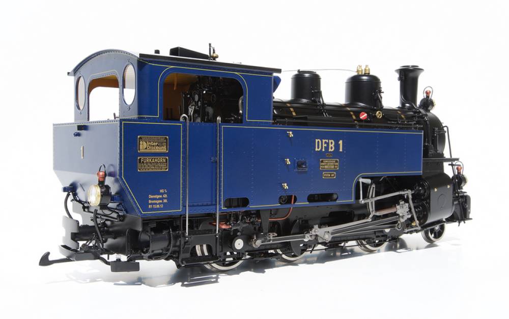 Kiss 600300 Spur G 2M Dampflok HG 3/4 Zahnradlok  neu für LGB blau hinten