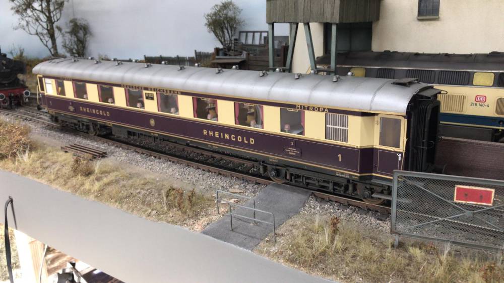 KM1 Spur 1 Rheingold Zugset Wagen 5-teilig mit Becasse Alterung Neuzustand Originalverpackung