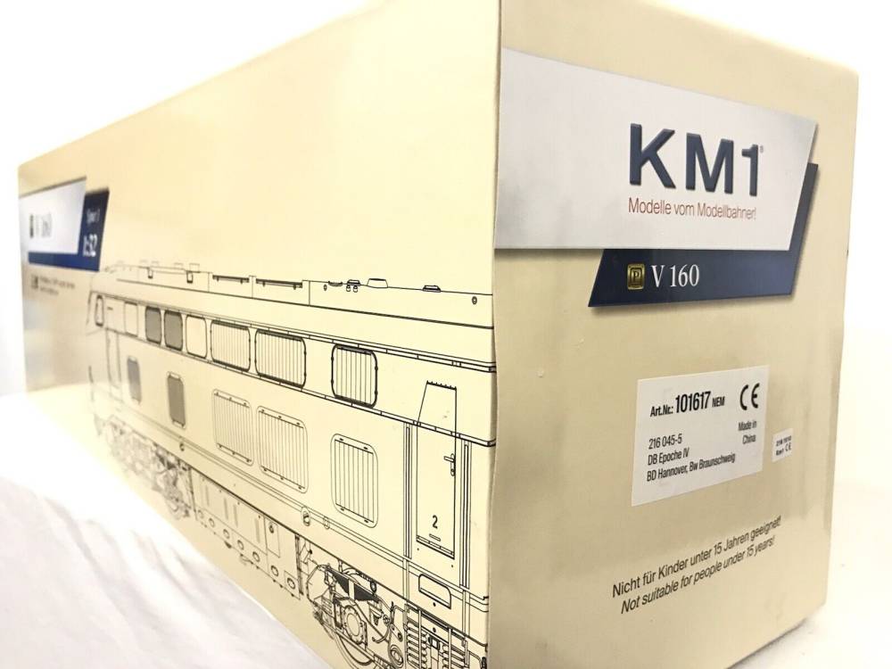 KM1 Spur 1 Diesellok 101617 V160 BR216 045-5 gealtert Becasse ESU 5.0 Decoder  V 160 BR216