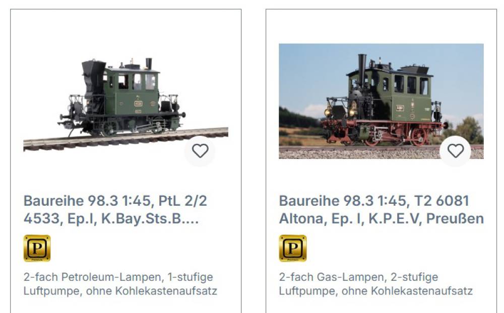 KM1 Spur 0 Dampflok BR 98.3 digital Sound 1:45 verschiedene Varianten Lenz neu