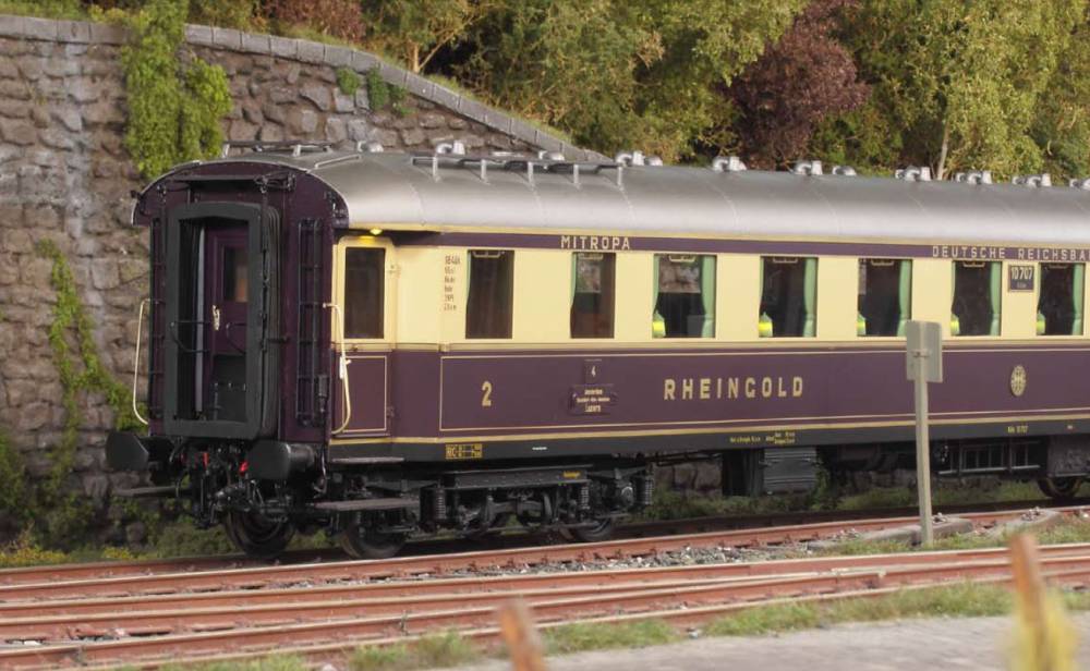 KM1 Spur 1 Rheingold Zugset Wagen 5-teilig mit Becasse Alterung Neuzustand Originalverpackung