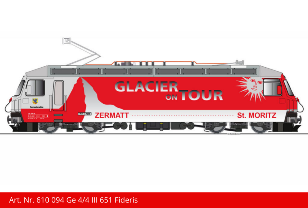 Kiss Ge 4/4 III E-Lok Spur G 2M verschiedene Varianten zur Auswahl RhB Schweiz