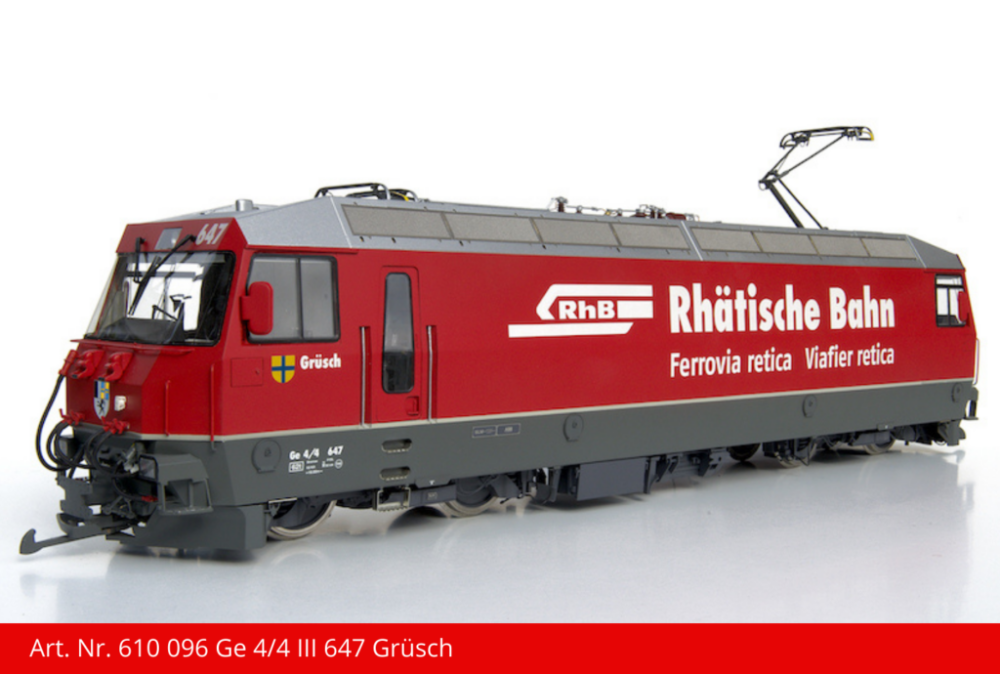 Kiss Ge 4/4 III E-Lok Spur G 2M verschiedene Varianten zur Auswahl RhB Schweiz