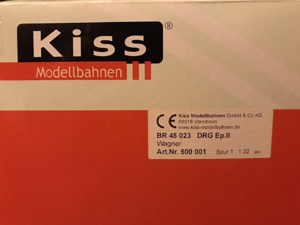 Kiss 500001 BR 45 023 Spur 1 Dampflok DRG mit ESU Digitaldecoder BR45 Originalverpackung wie neu