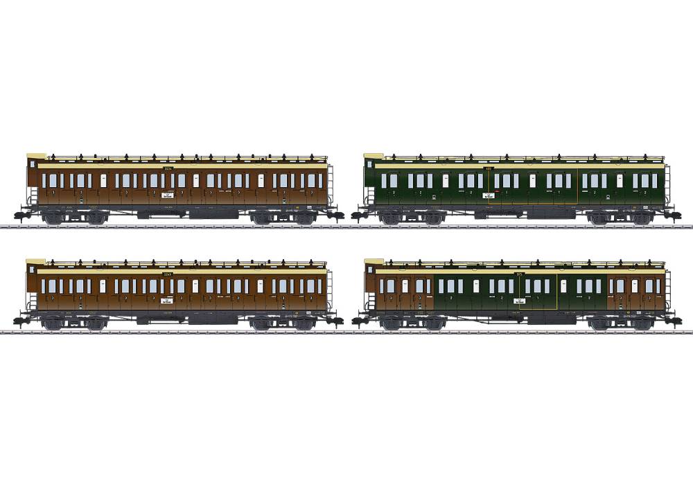 Spur 1 - Art.Nr. 58026 Preußisches Personenwagen-Set